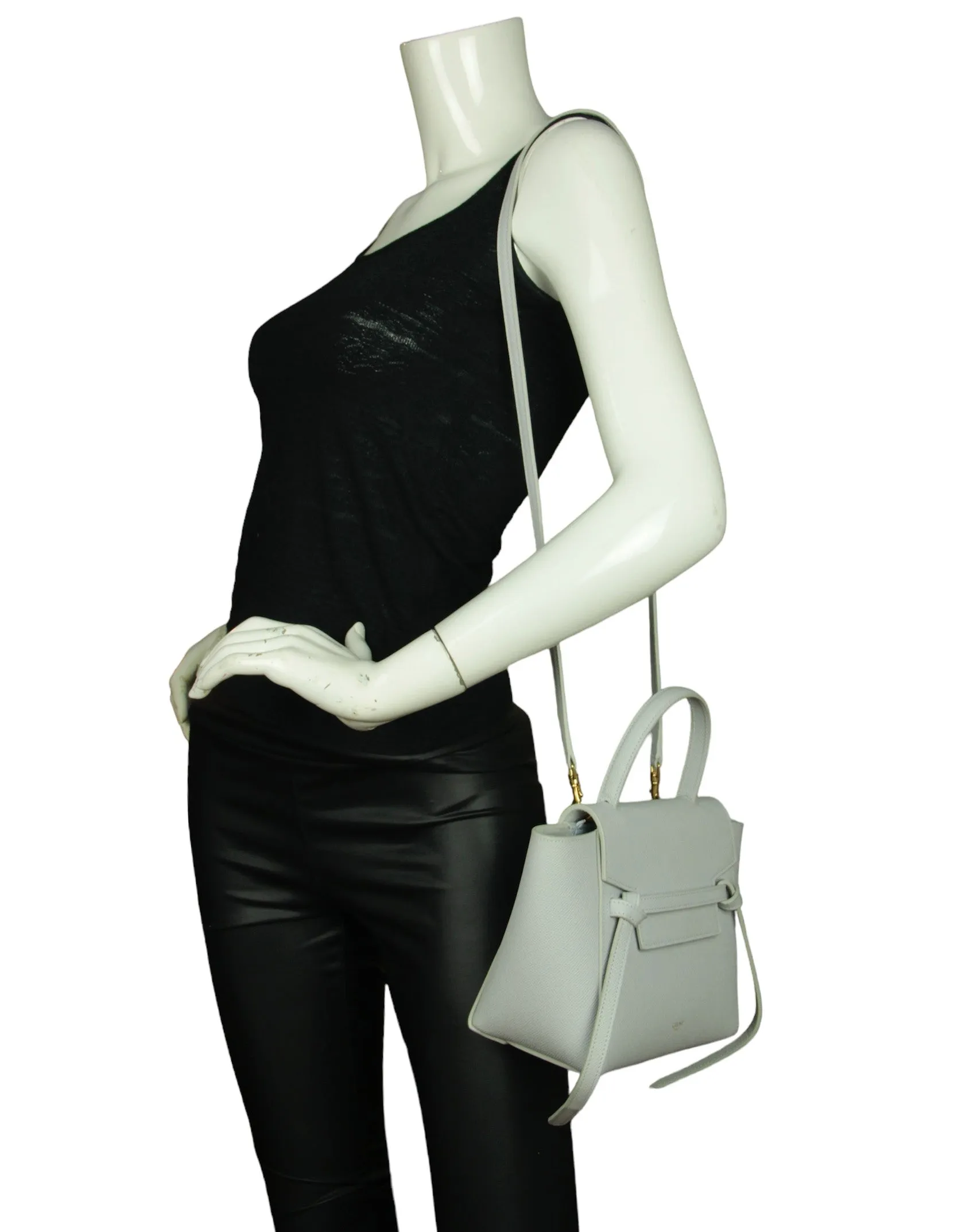 Celine Pearl Grained Leather Nano Belt Bag