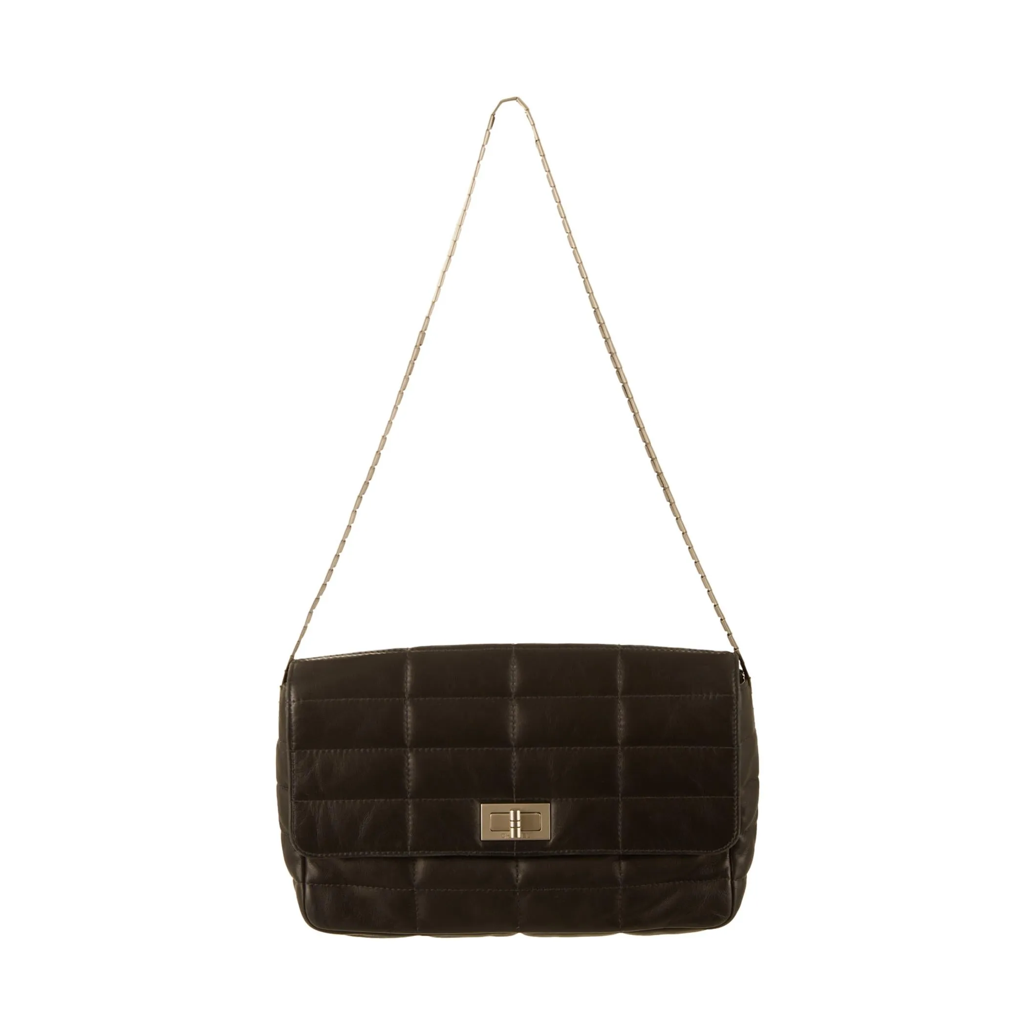 Chanel Black Choco Bar Chain Shoulder Bag