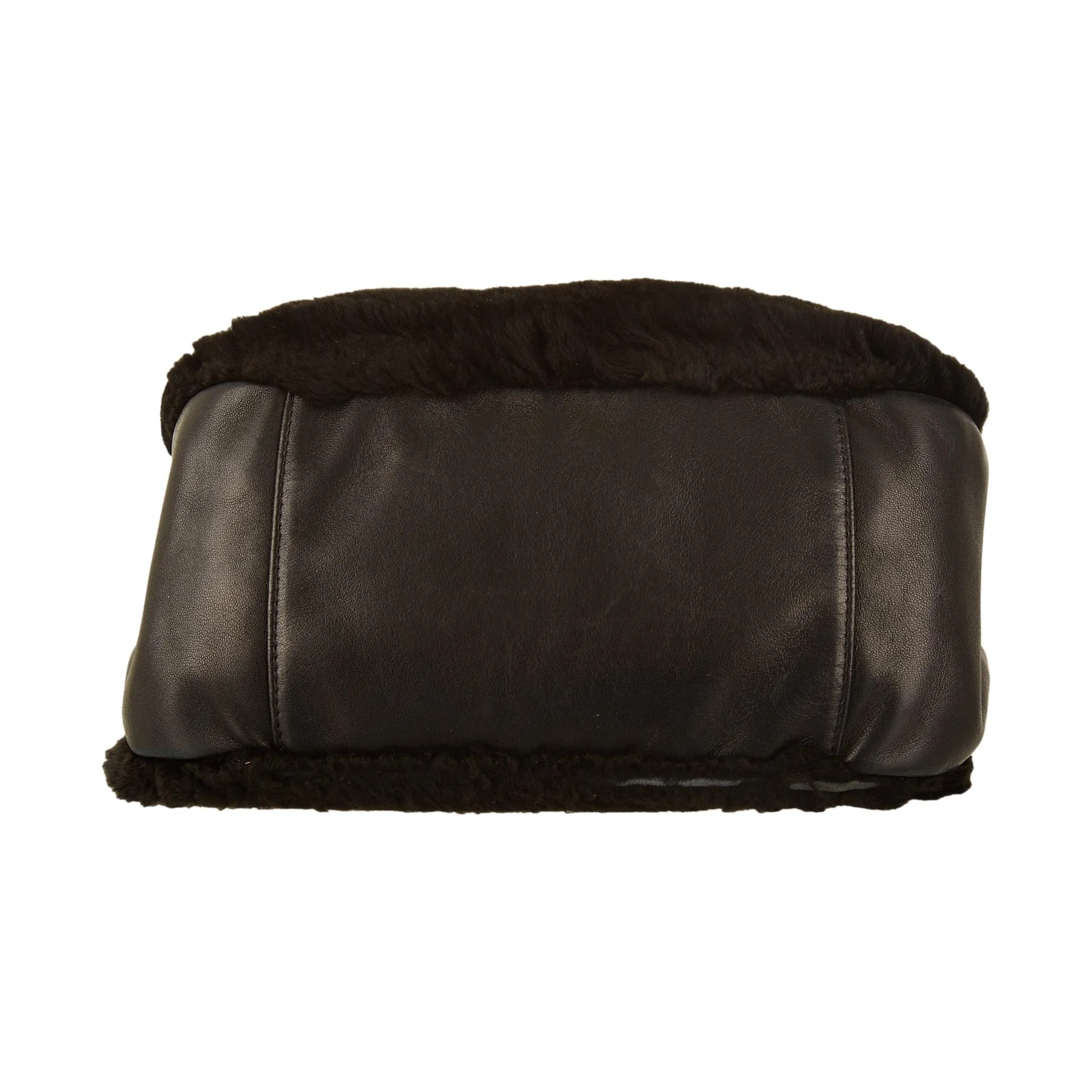 Chanel Black Fur Shoulder Bag