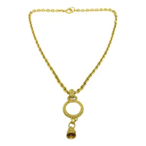 Chanel gold metal necklaces