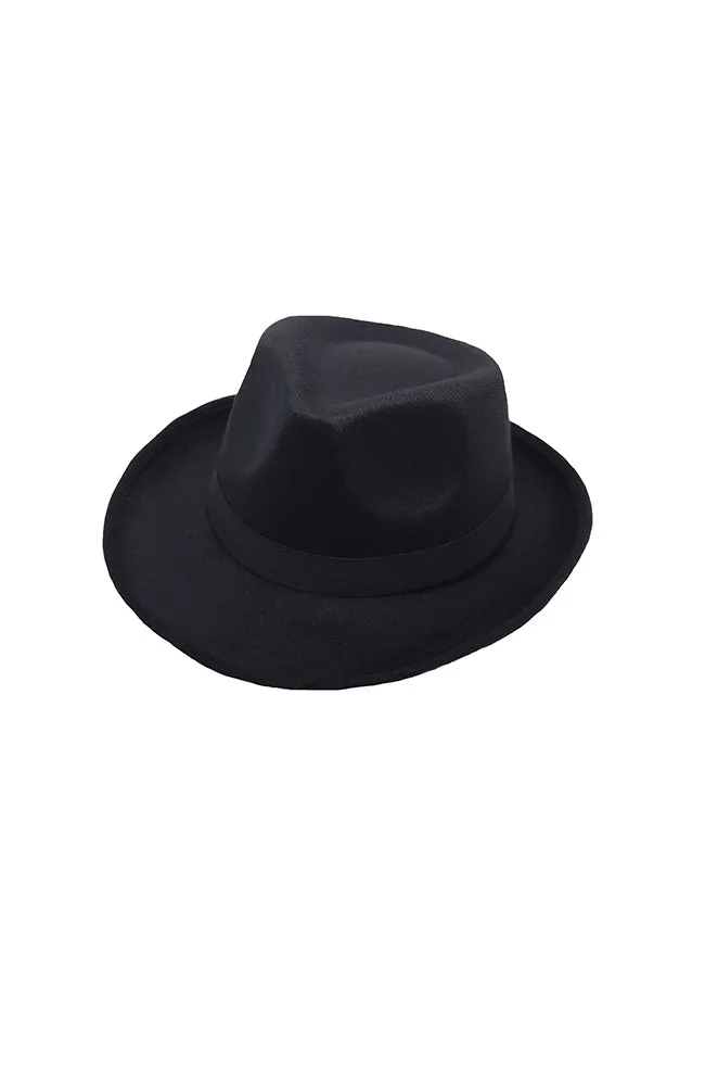 Child Black Fedora Hat