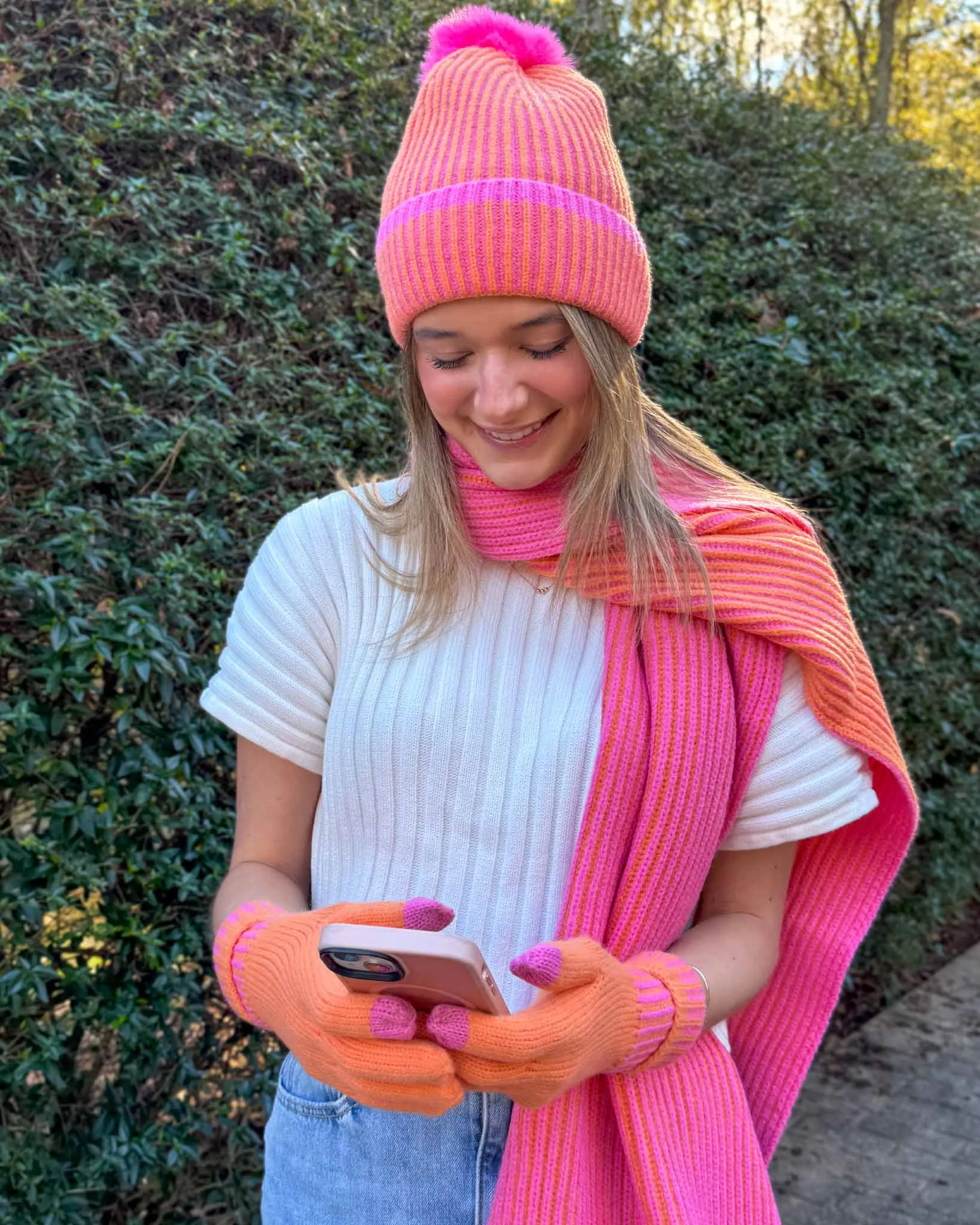 Christie Touchscreen Gloves - Orange
