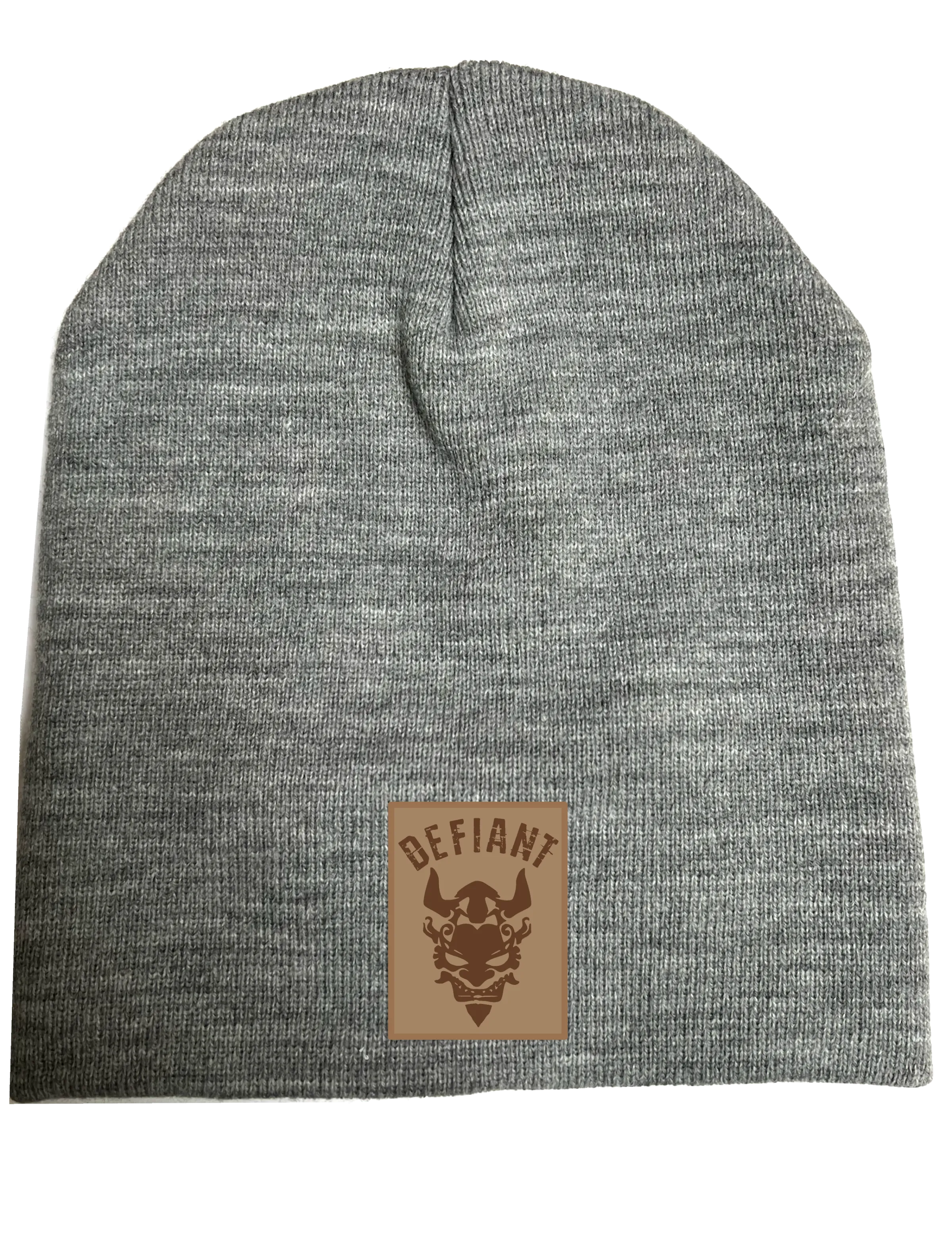 CLASSIC BEANIE HAT - with DEFIANT LEATHER PATCH - IS HERE!