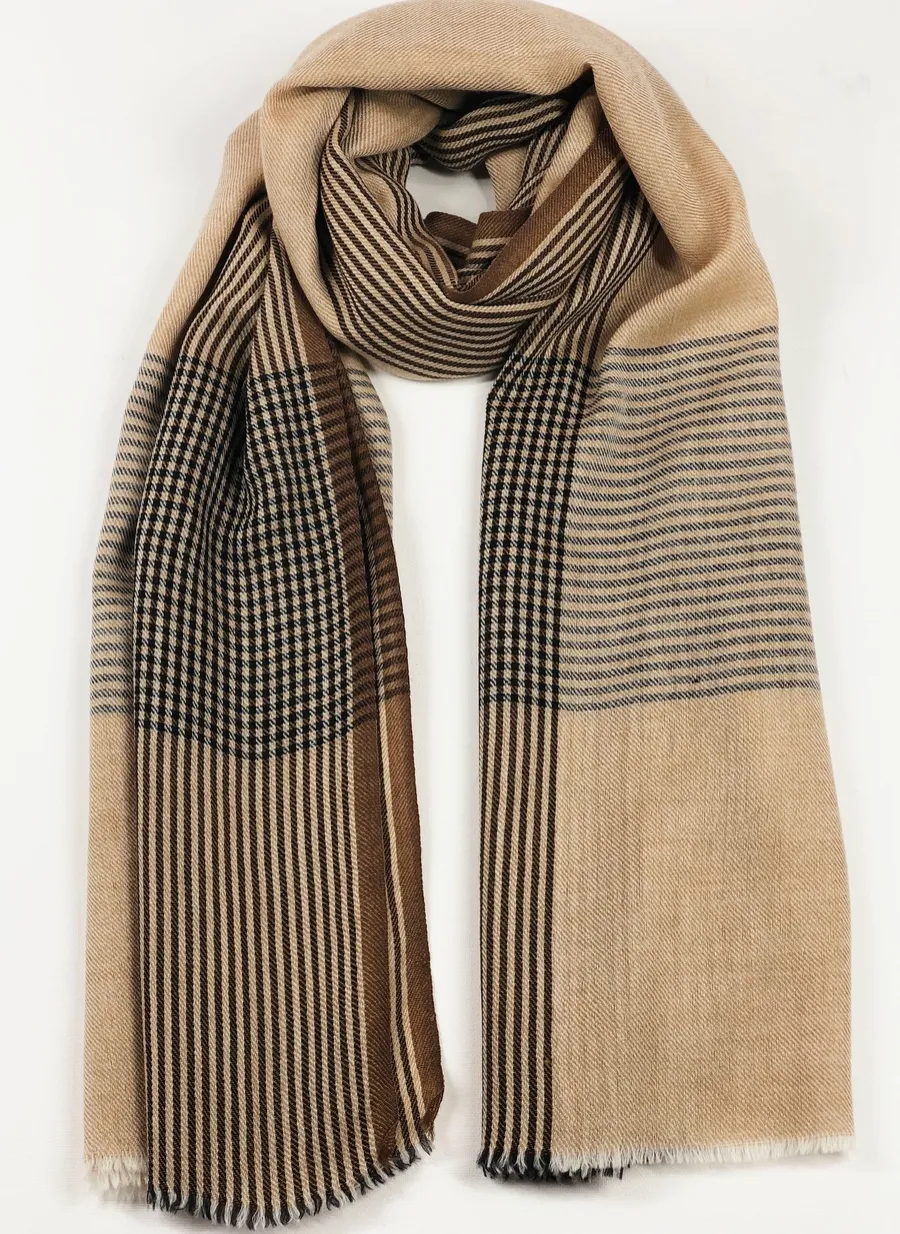 Classic Plaid Wool Scarf