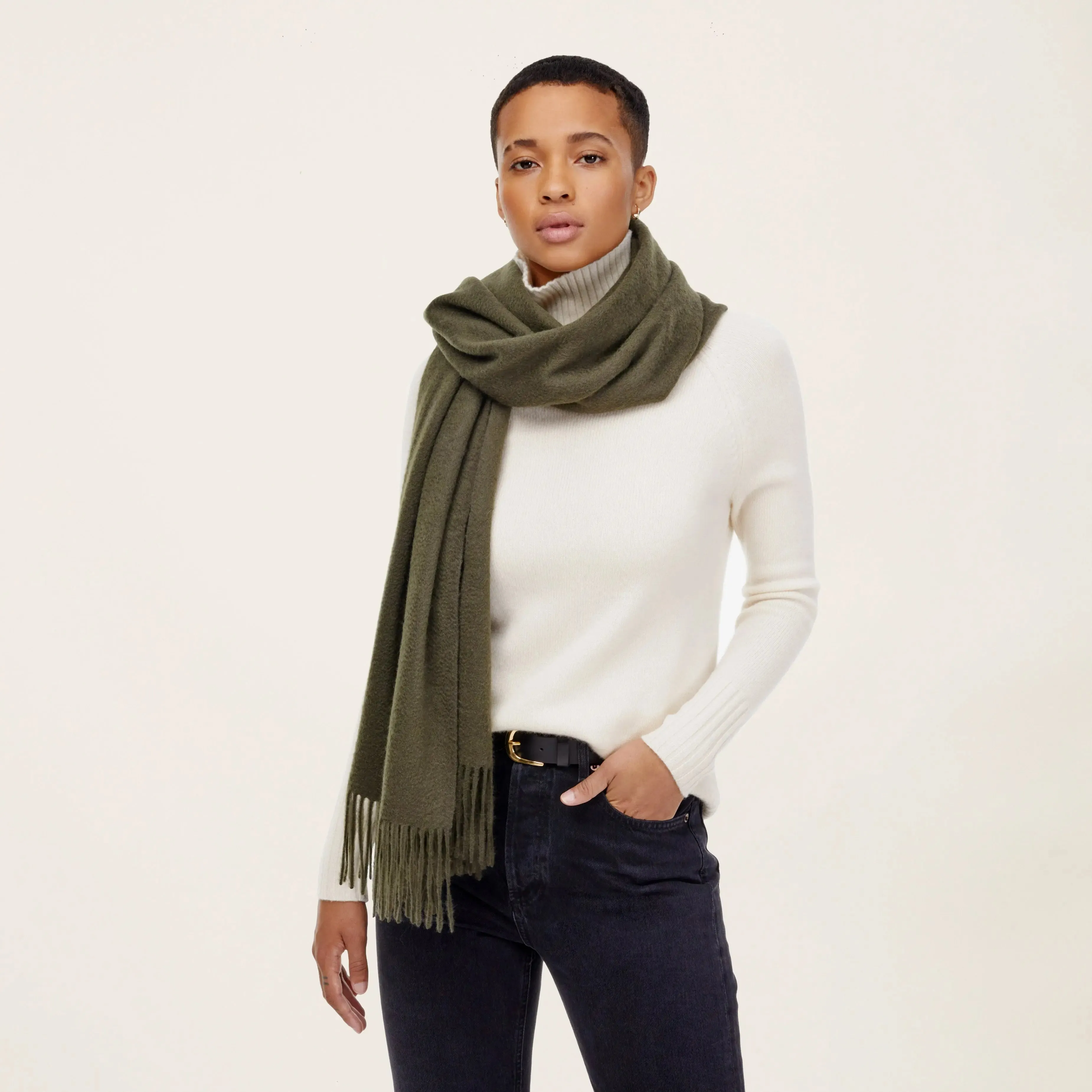 Cleo Oversized Cashmere Scarf by Italic