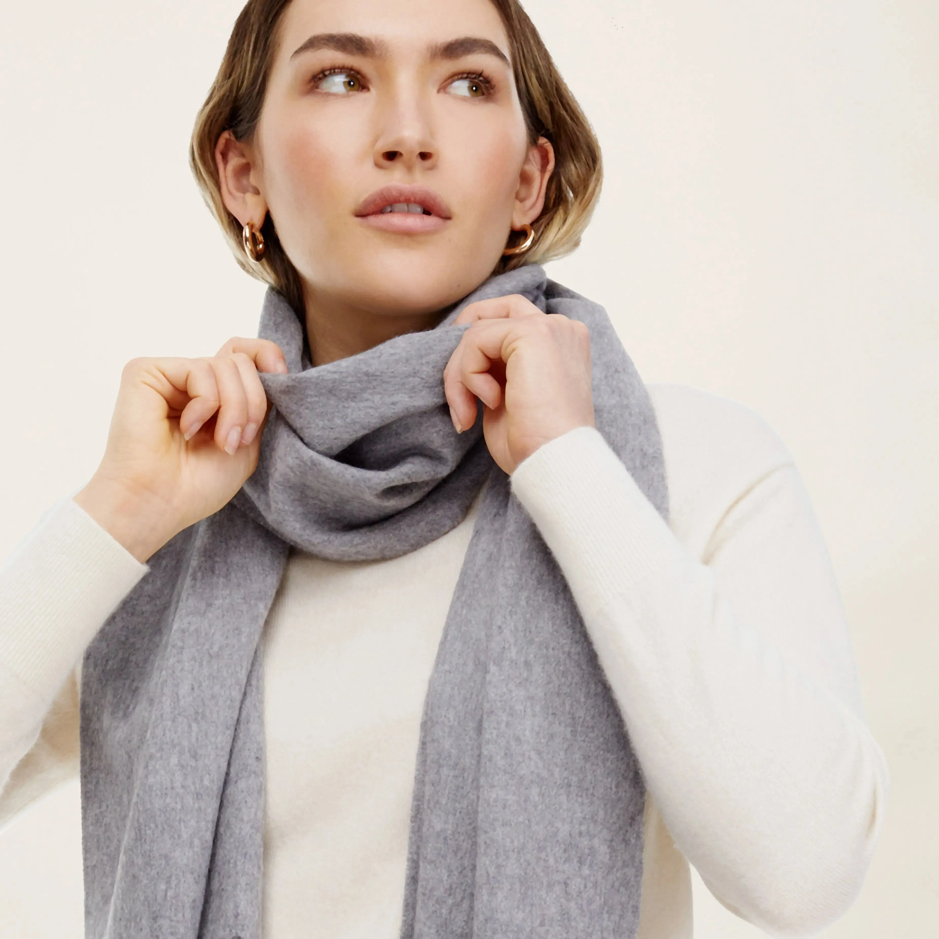 Cleo Oversized Cashmere Scarf by Italic