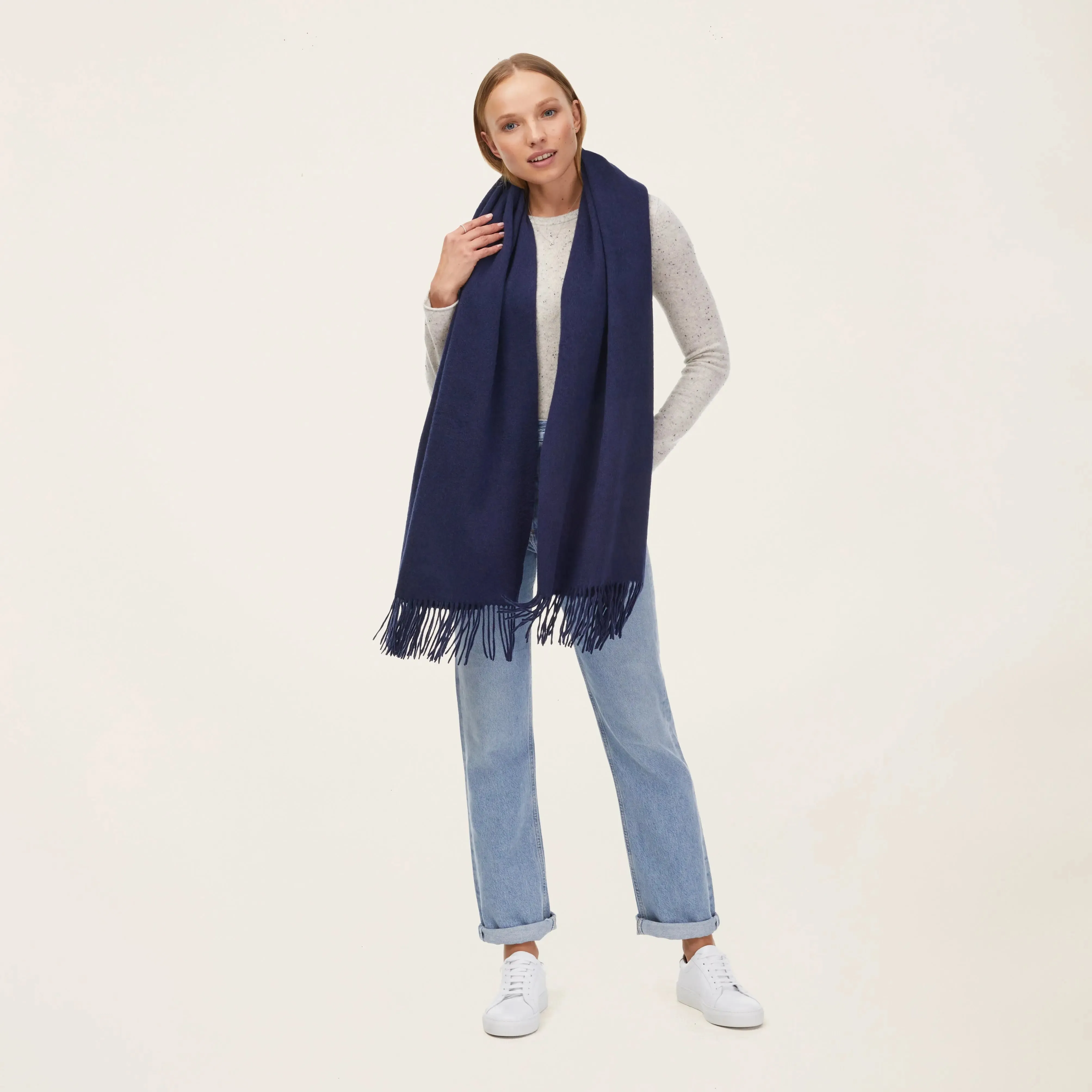 Cleo Oversized Cashmere Scarf by Italic