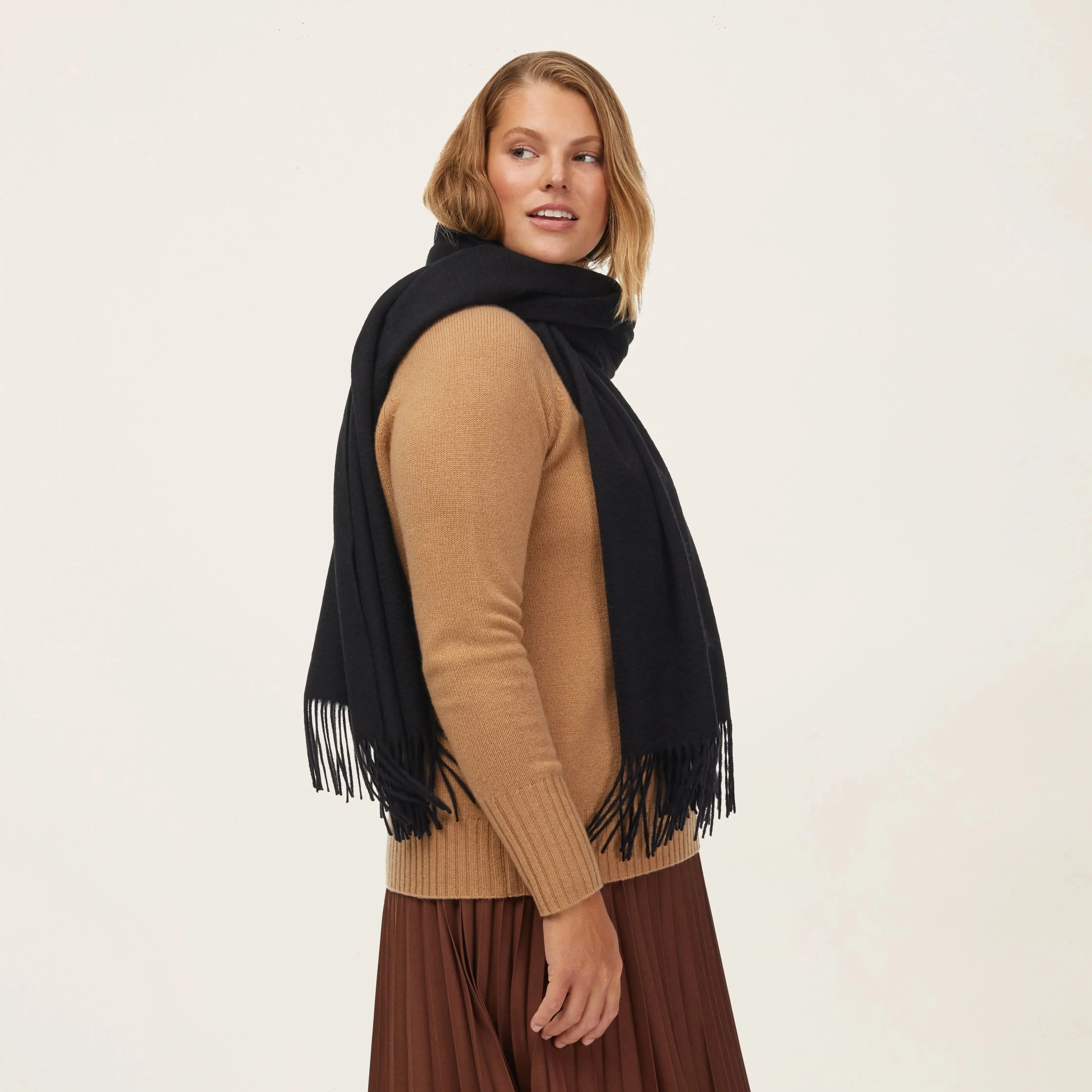 Cleo Oversized Cashmere Scarf by Italic