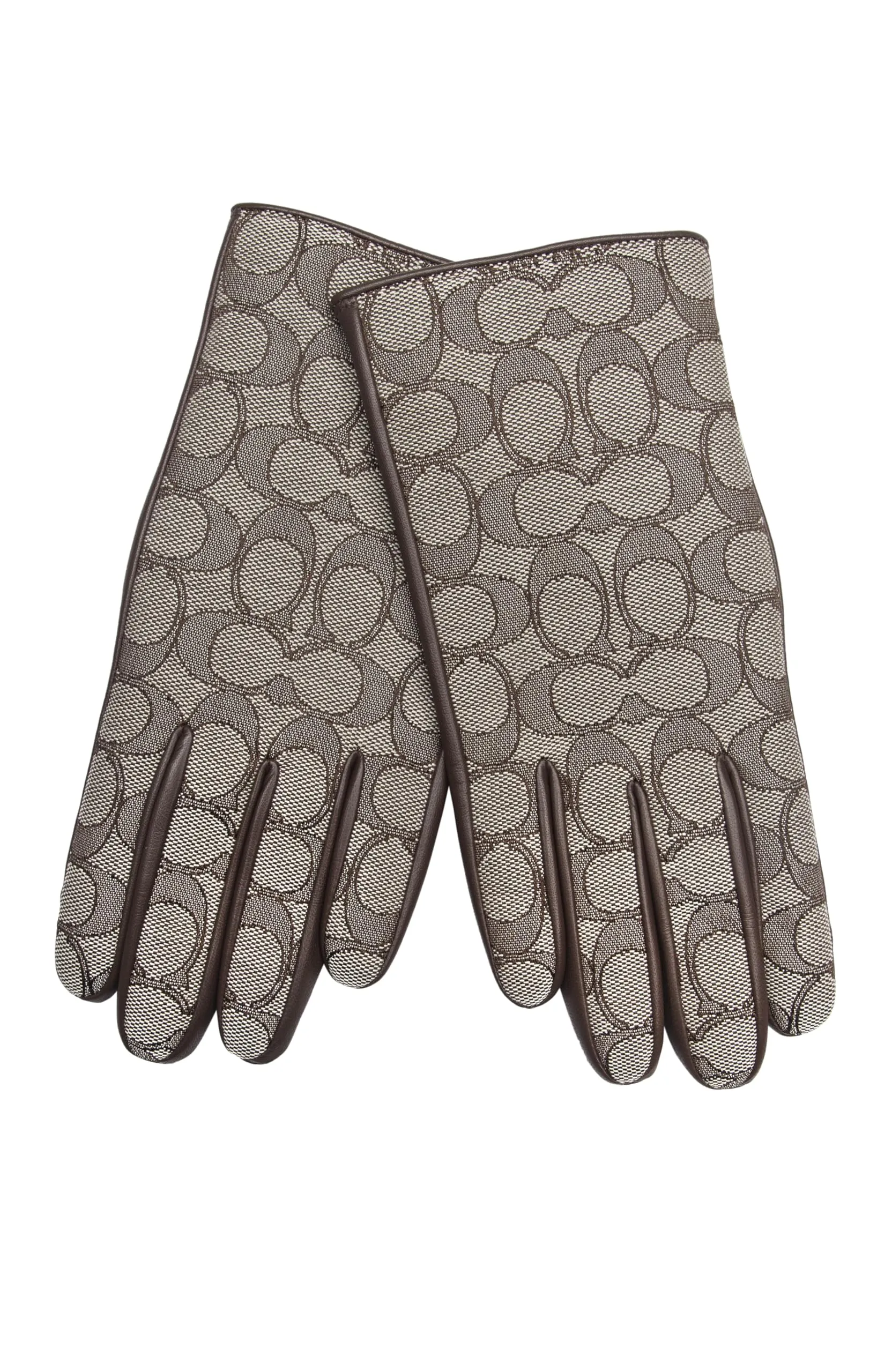 Coach SIGNATURE C LEATHER TECH GLOVE