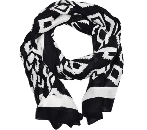 Cotton Silk Scarf | Bali Black