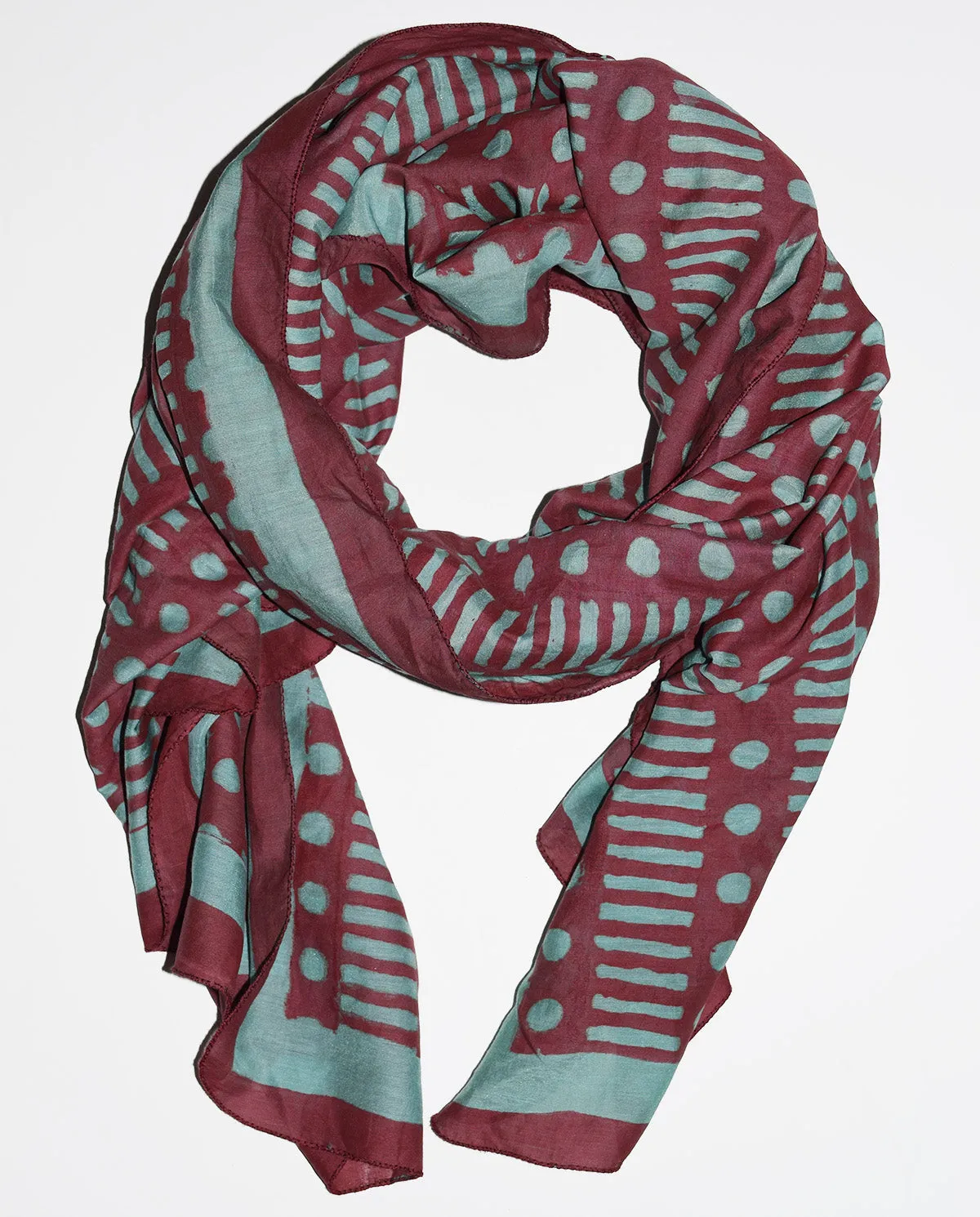 Cotton Silk Scarf | Dot Dash Henna
