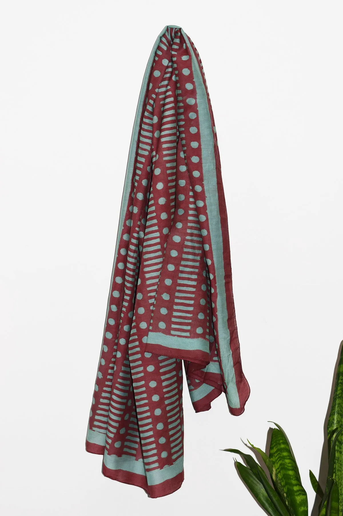 Cotton Silk Scarf | Dot Dash Henna