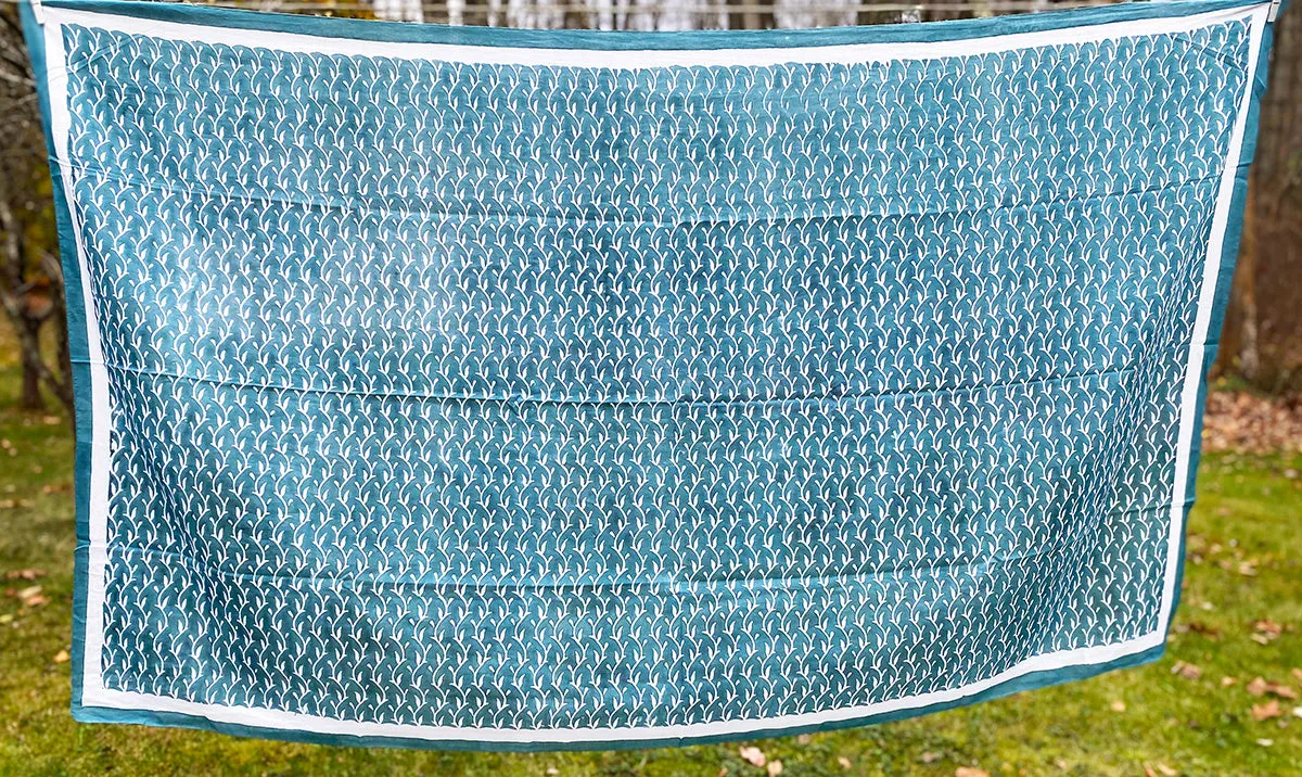 Cotton Silk Scarf | Vines Forest