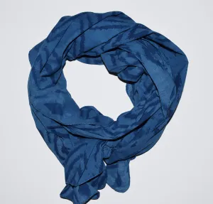 Cotton Voile Scarf | Kuta Ikat Indigo