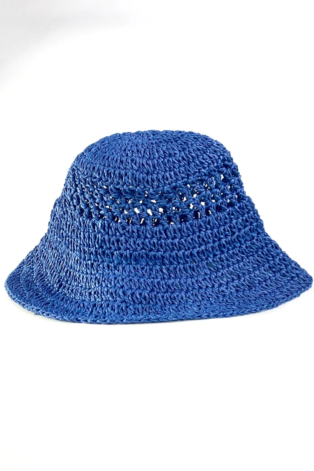 Crochet Bucket Hat - Indigo