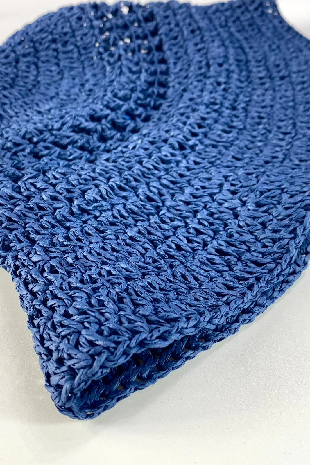 Crochet Bucket Hat - Indigo