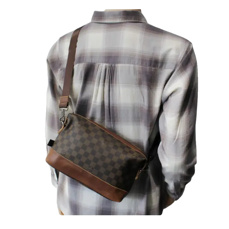 Crossbody Plaid Shoulder Bag