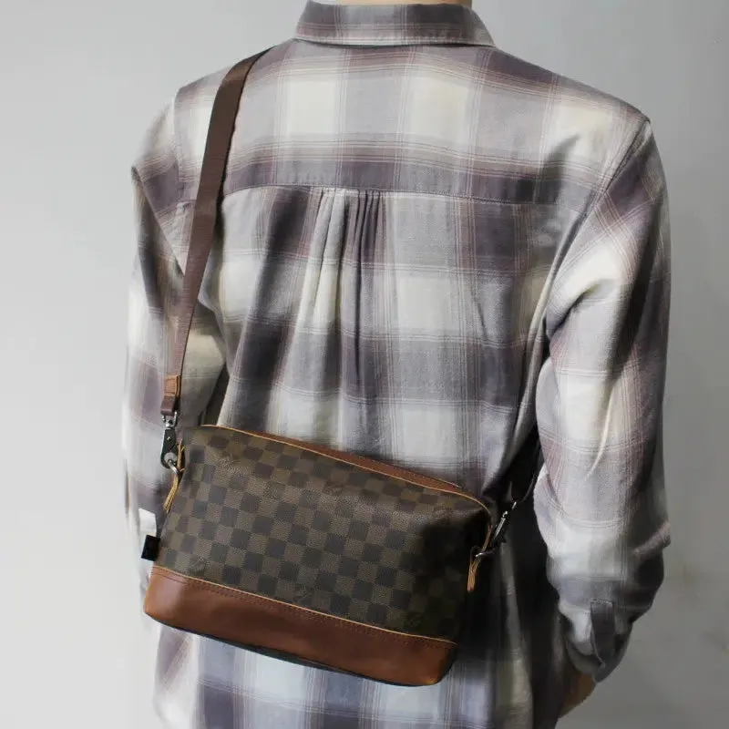Crossbody Plaid Shoulder Bag