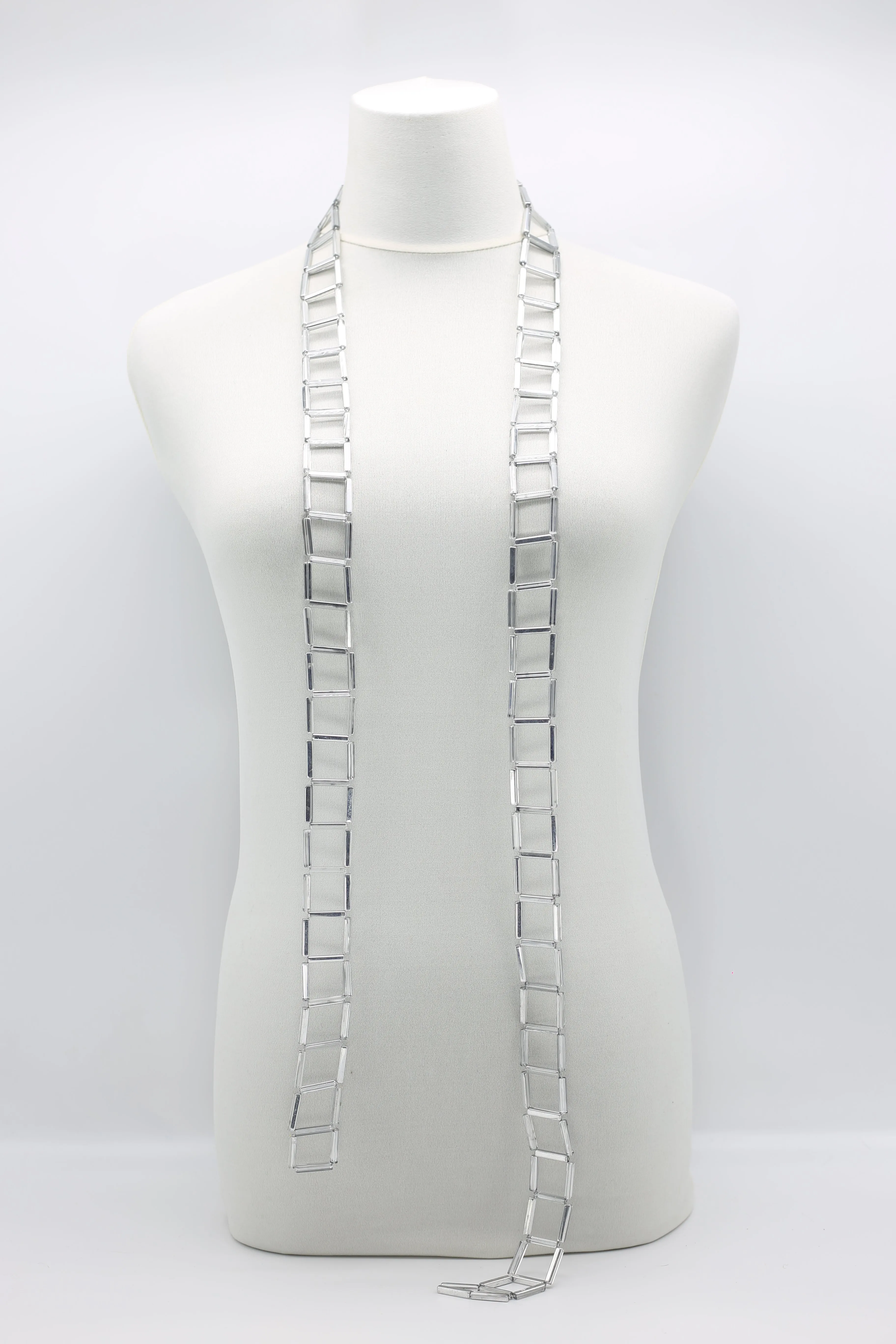 Crystal Tube Lariat Necklaces