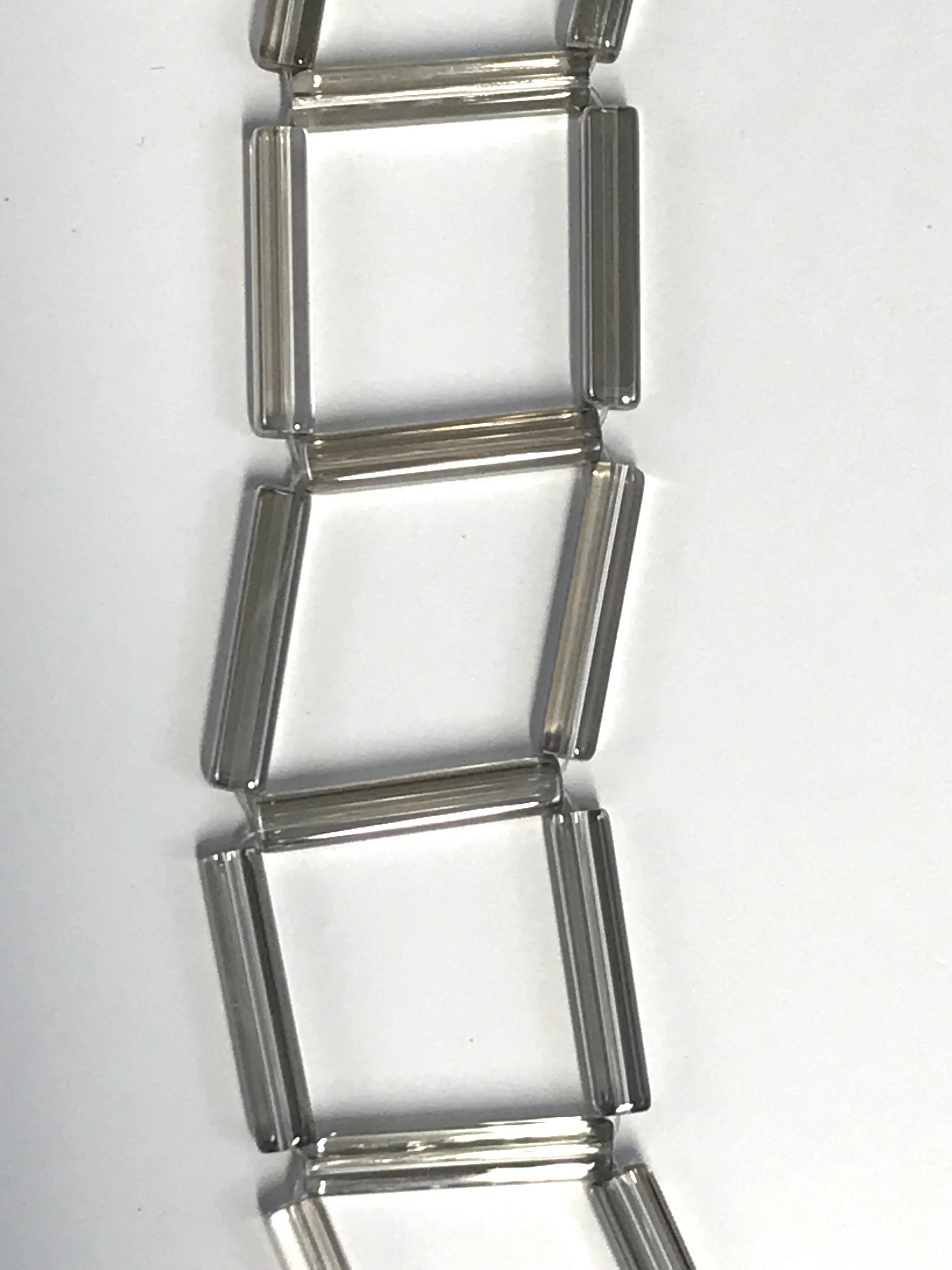 Crystal Tube Lariat Necklaces