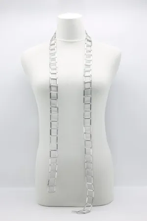 Crystal Tube Lariat Necklaces