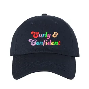 Curly and Confident Embroidered Baseball Cap
