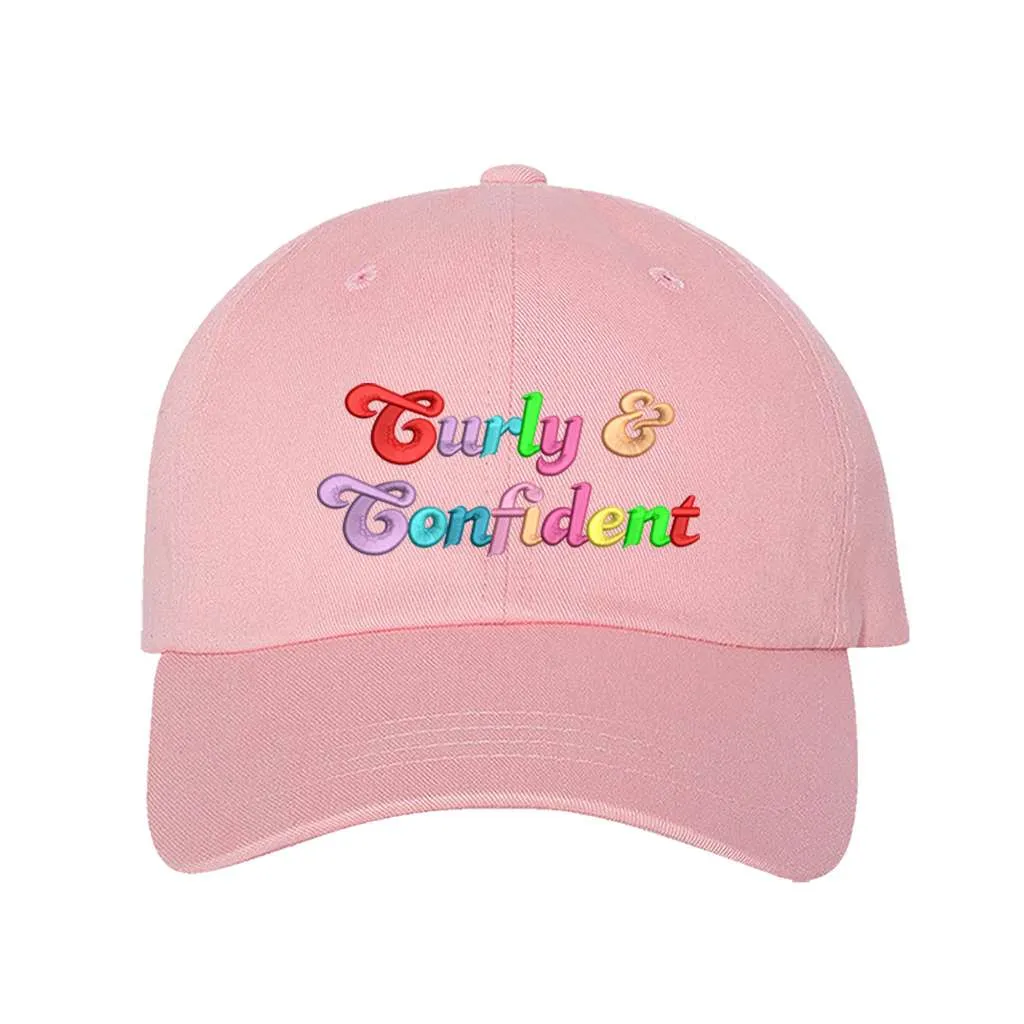 Curly and Confident Embroidered Baseball Cap