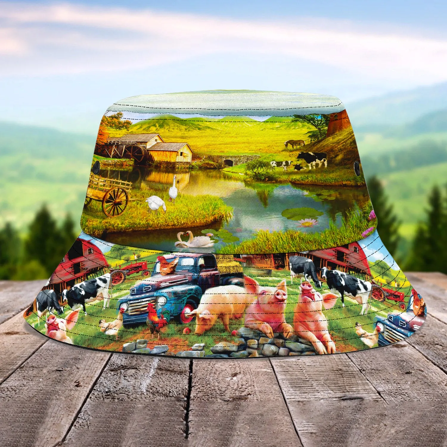 Custom Bucket Hat - Farmer- Hd98 60