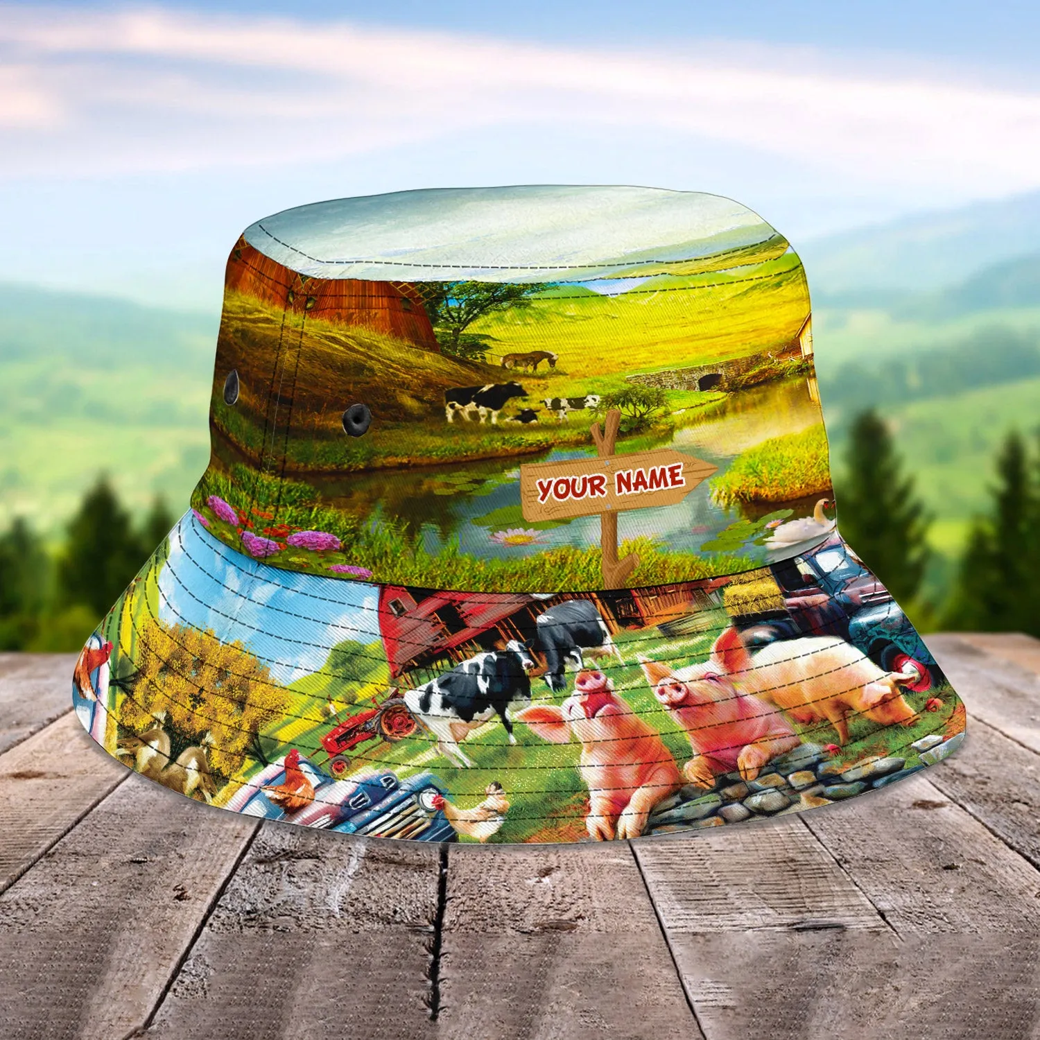 Custom Bucket Hat - Farmer- Hd98 60