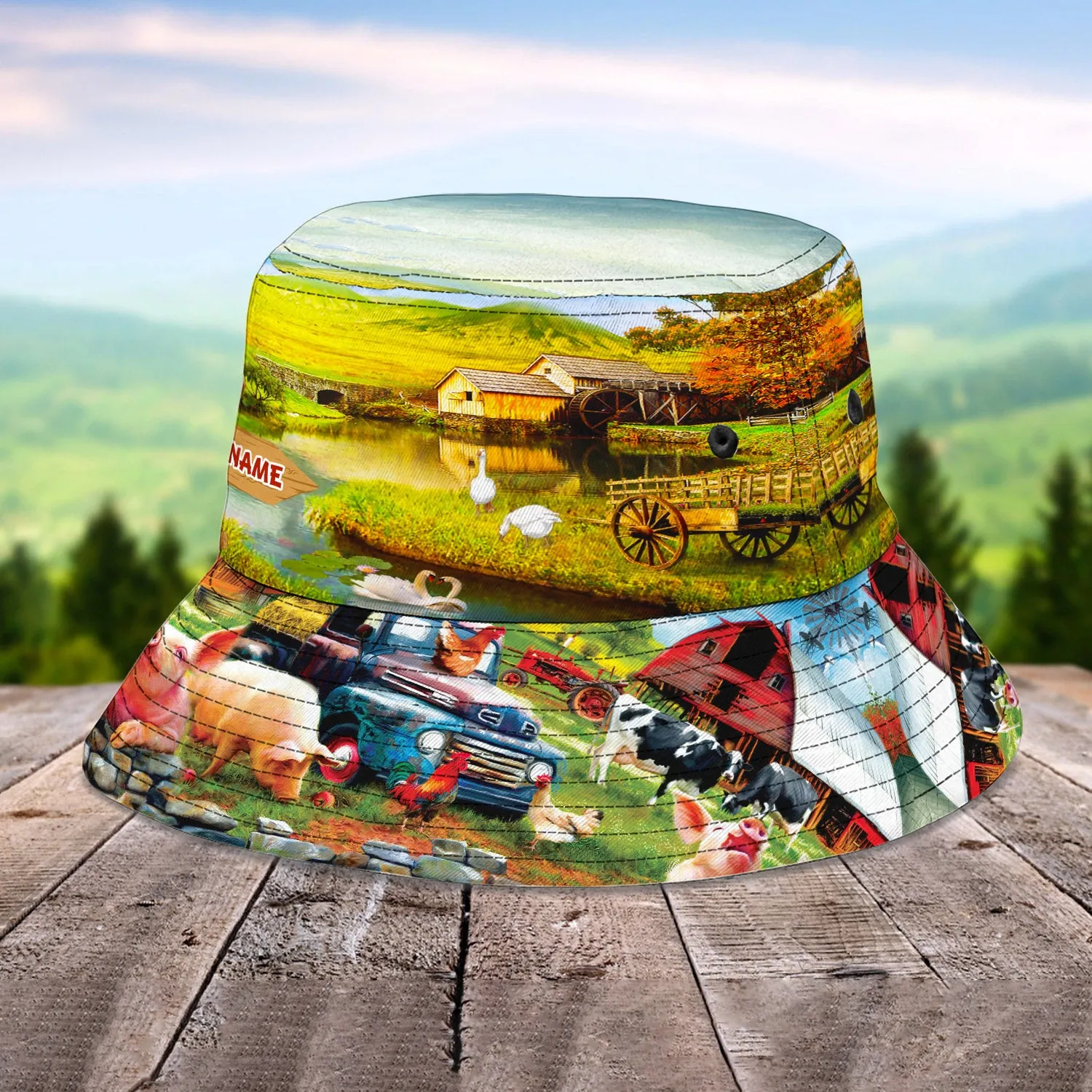 Custom Bucket Hat - Farmer- Hd98 60