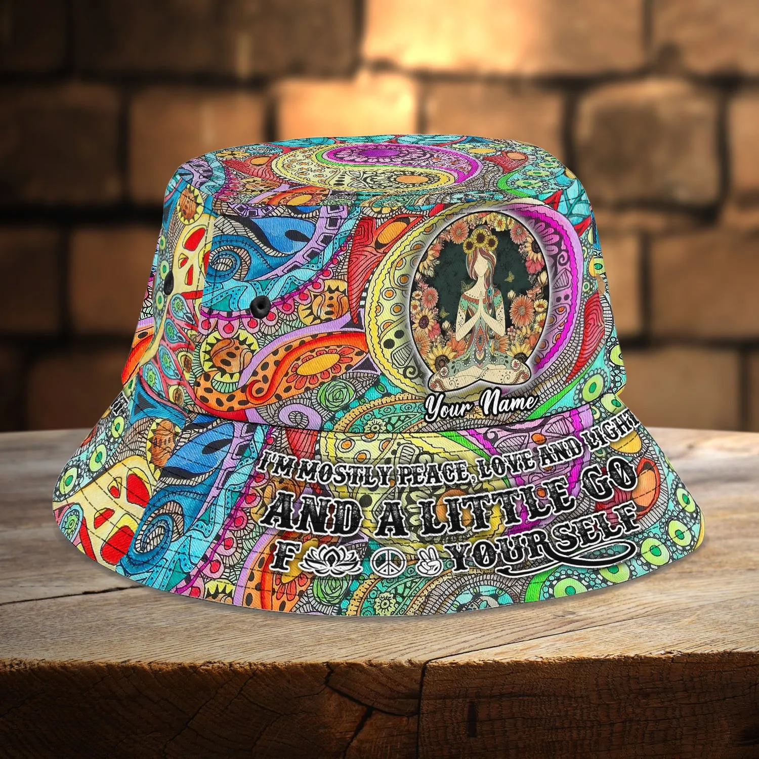 Custom Bucket Hat - Hippie - 23