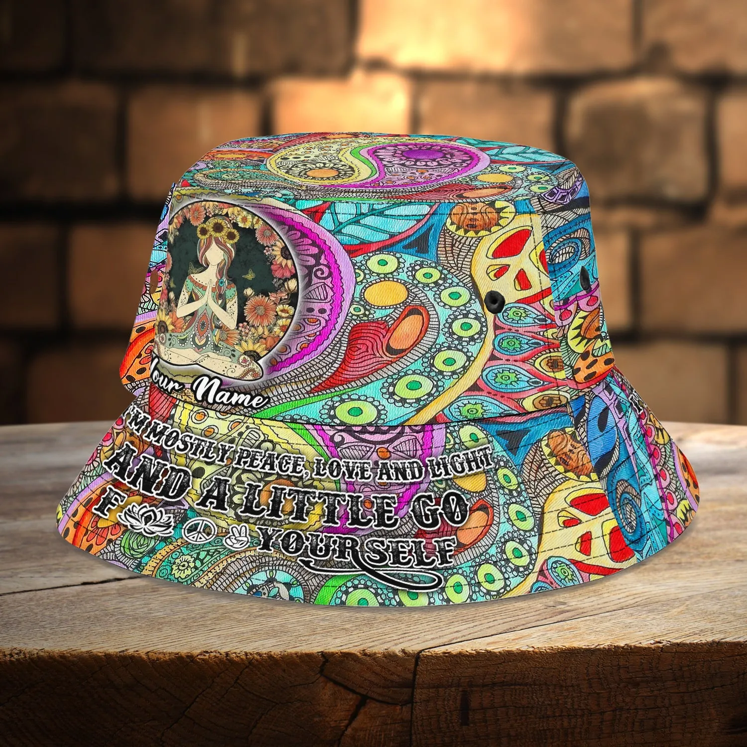 Custom Bucket Hat - Hippie - 23