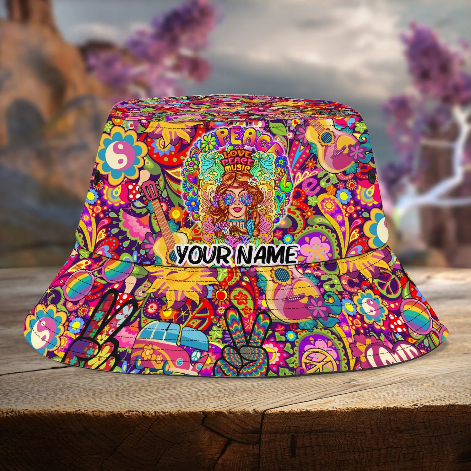 Custom Bucket Hat - Hippie - 325