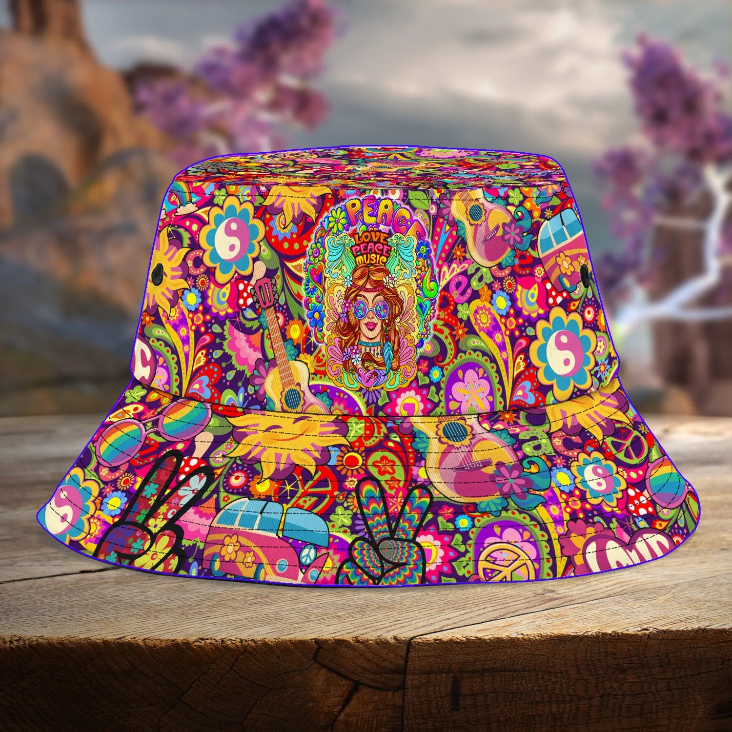 Custom Bucket Hat - Hippie - 325