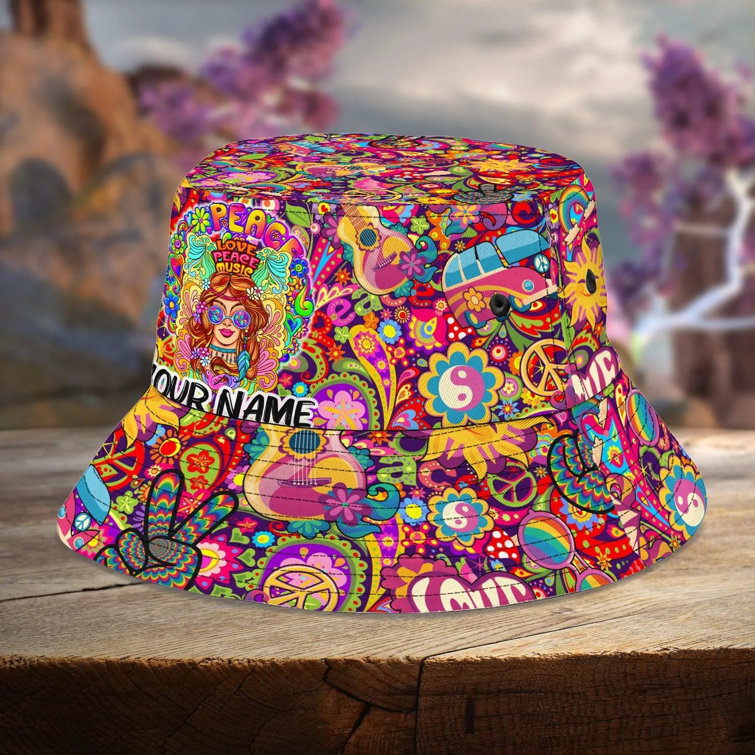 Custom Bucket Hat - Hippie - 325