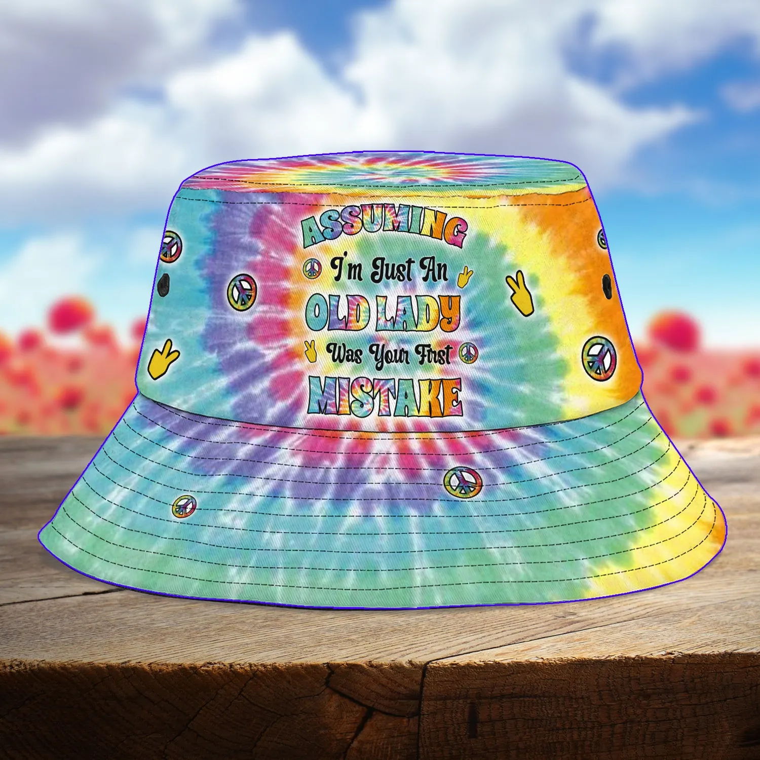 Custom Bucket Hat - Hippie