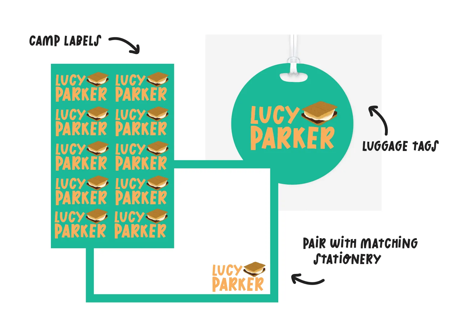 CUSTOM NAME LABELS | STICKER SHEETS <p style=font-size:16px>*more styles</p>