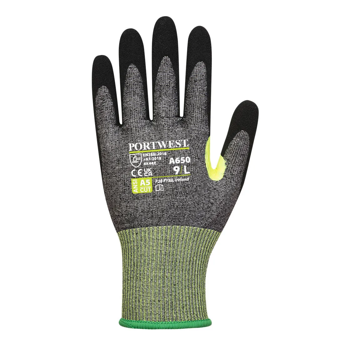 Cut Resistant E15 Reflective Touchscreen Nitrile Glove A5 - High Protection, Grip & Comfort for Heavy-Duty Tasks