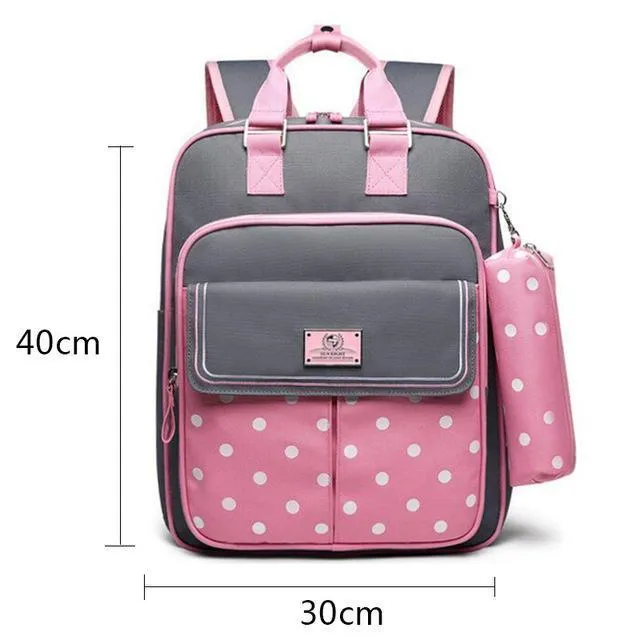 Cute Polka Dot School Backpacks for Girls
