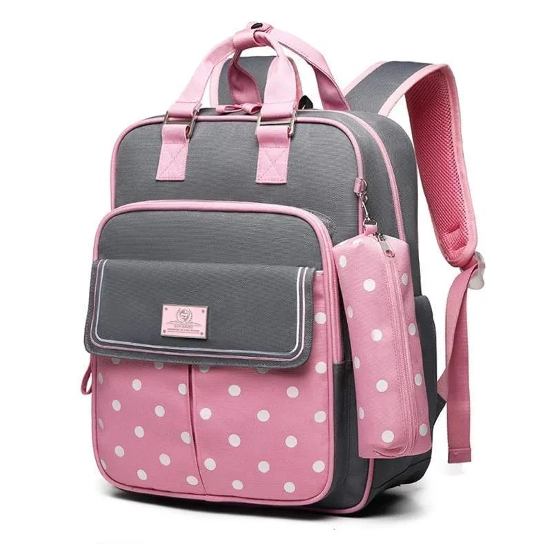Cute Polka Dot School Backpacks for Girls