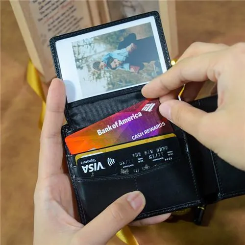 Dad To Son - Never Lose - Black Genuine Leather Wallet