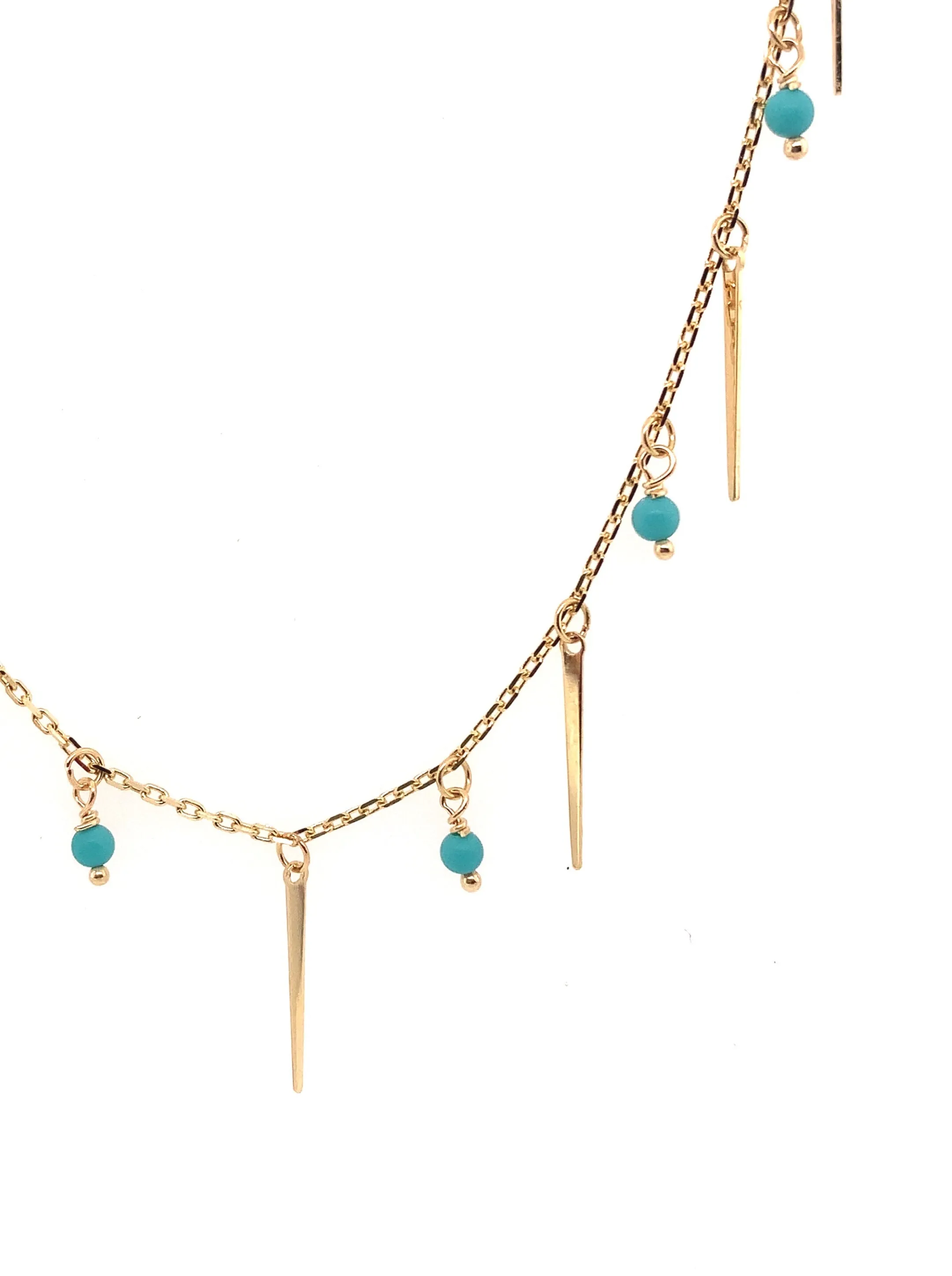 Dagger-Balls Necklaces