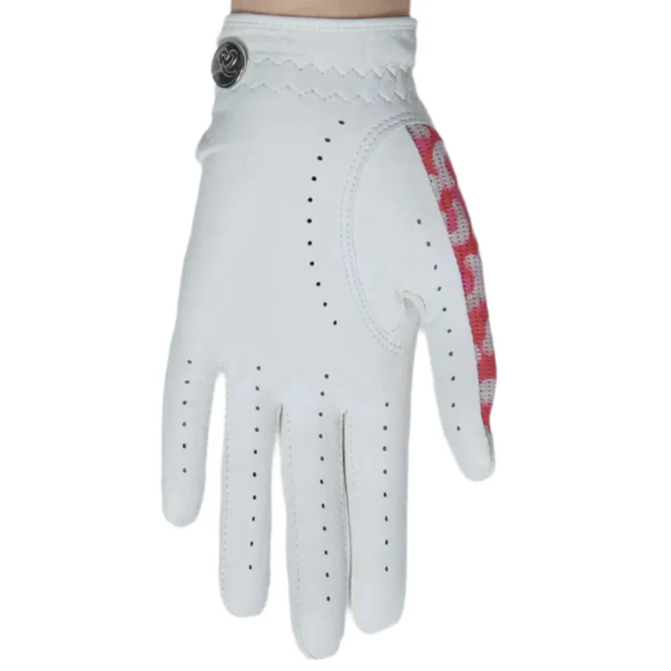Daily Sports Sun Leo Coral Golf Glove LH