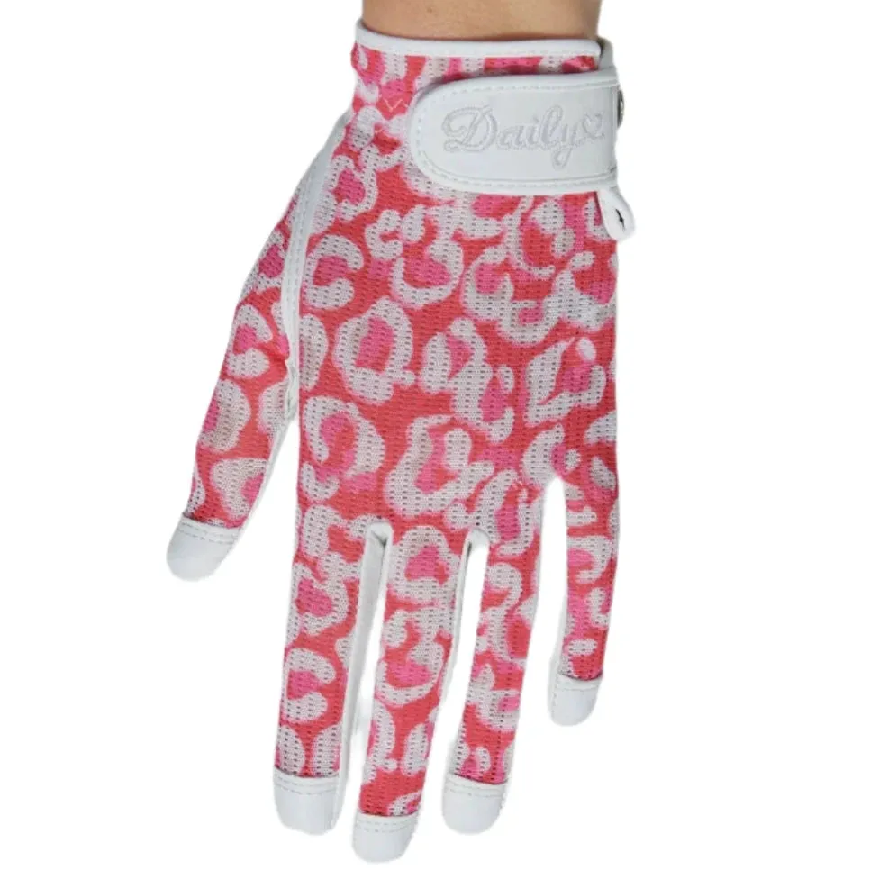 Daily Sports Sun Leo Coral Golf Glove LH