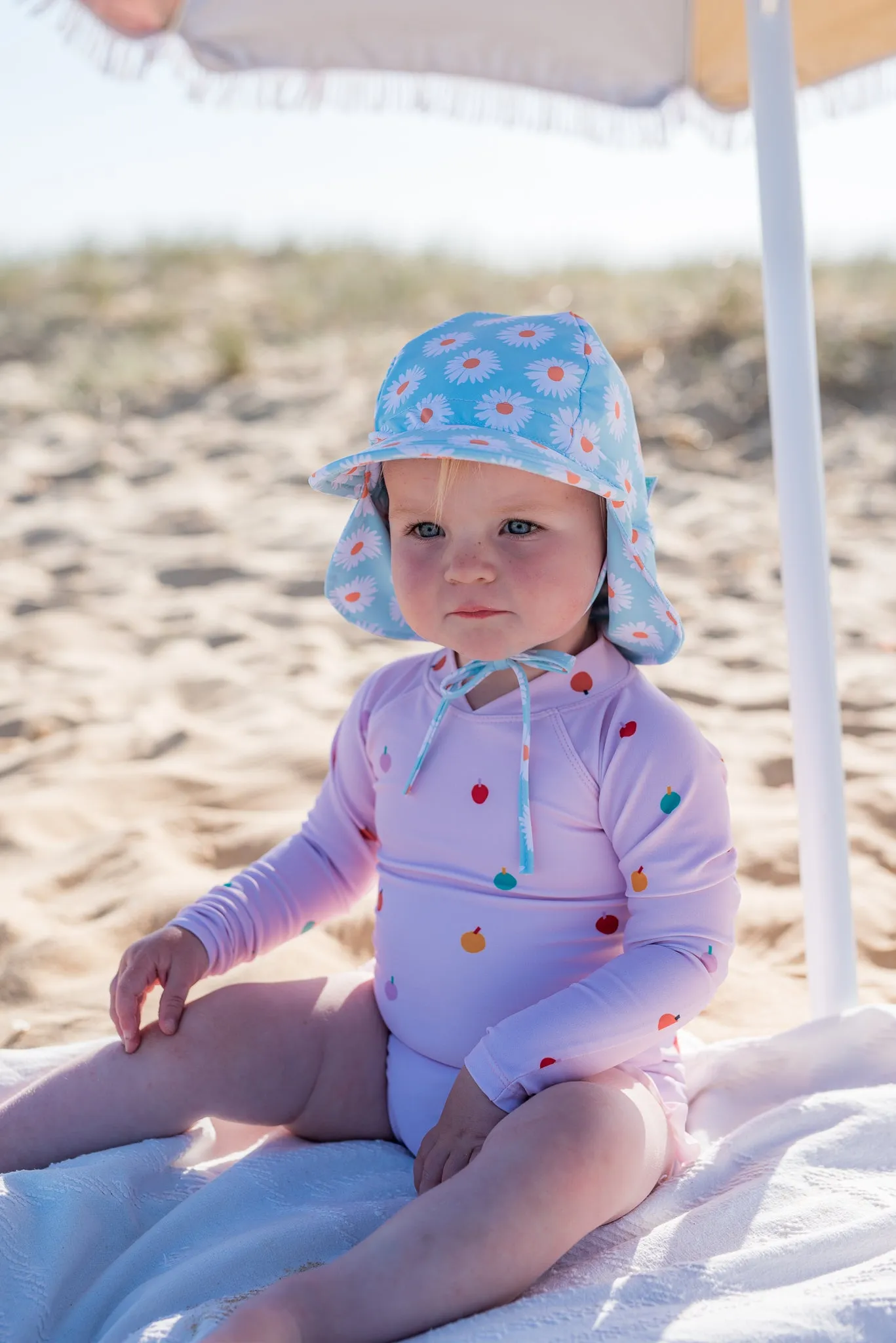 Daisy Swim Flap Cap