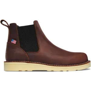 Danner Men's Bull Run 6" Steel Toe Chelsea Work Boot -Brown- 15484
