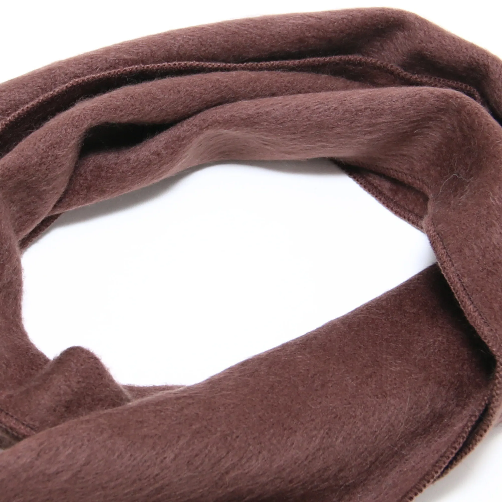Dark Brown Alpaca Traditional Scarf