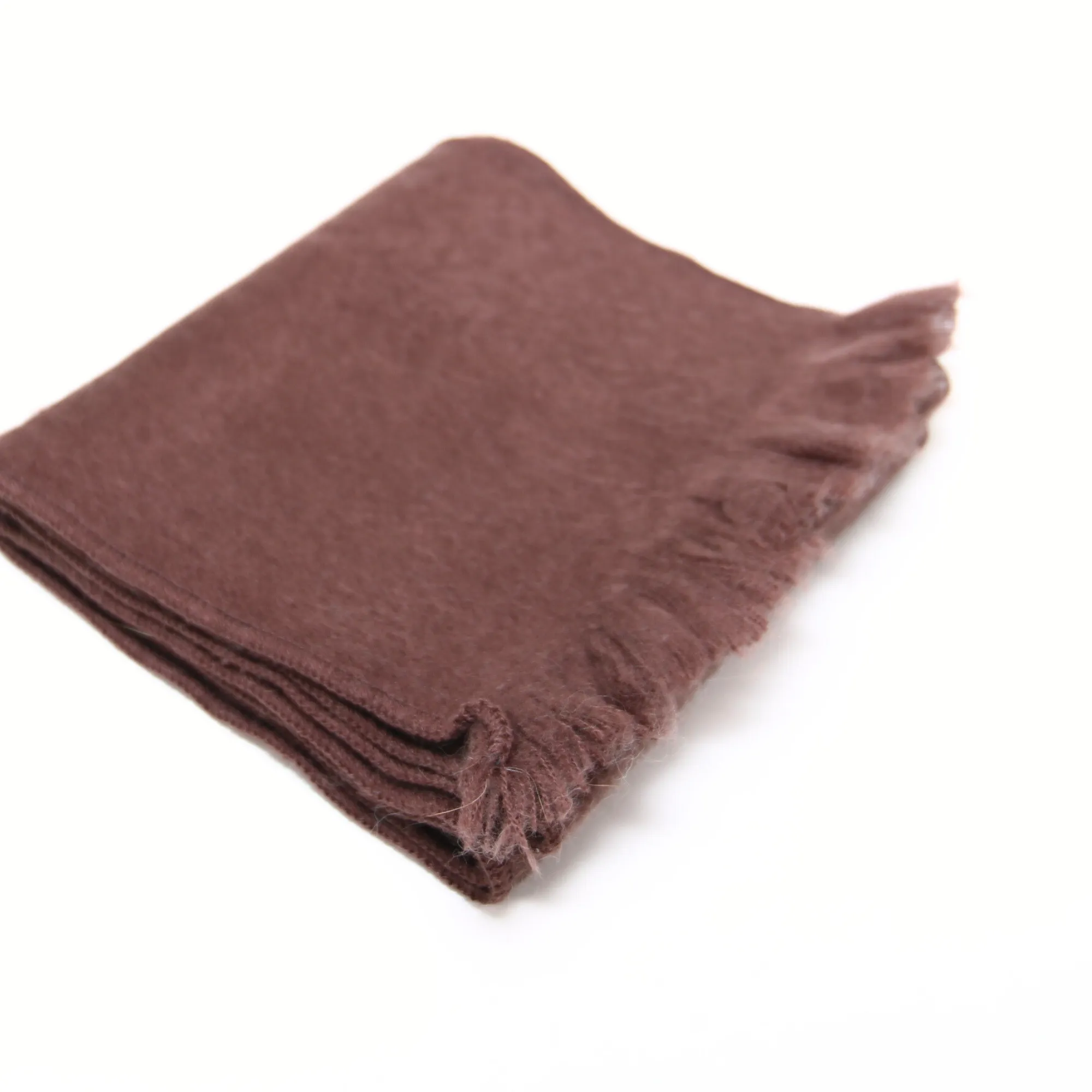 Dark Brown Alpaca Traditional Scarf