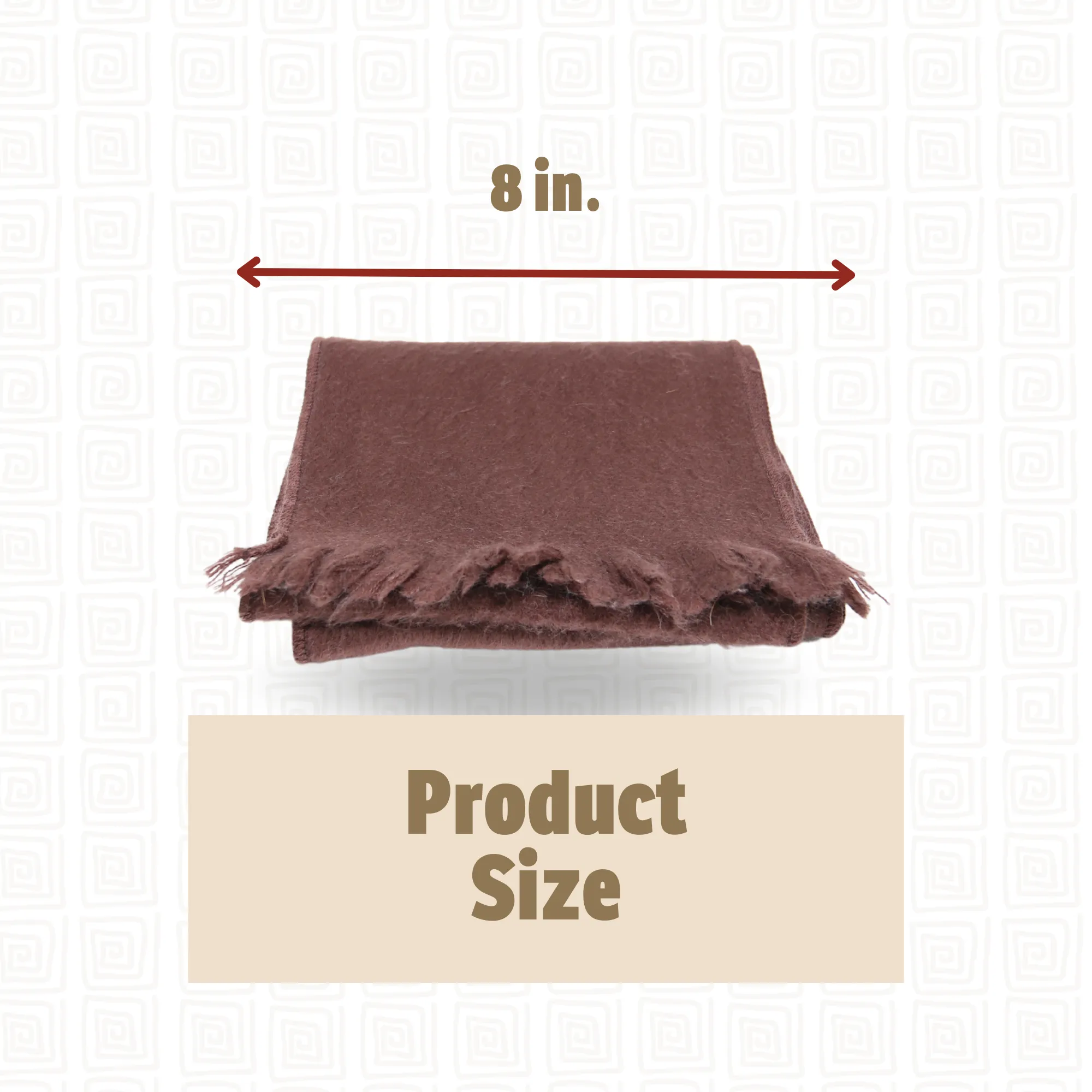 Dark Brown Alpaca Traditional Scarf