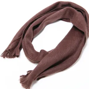 Dark Brown Alpaca Traditional Scarf